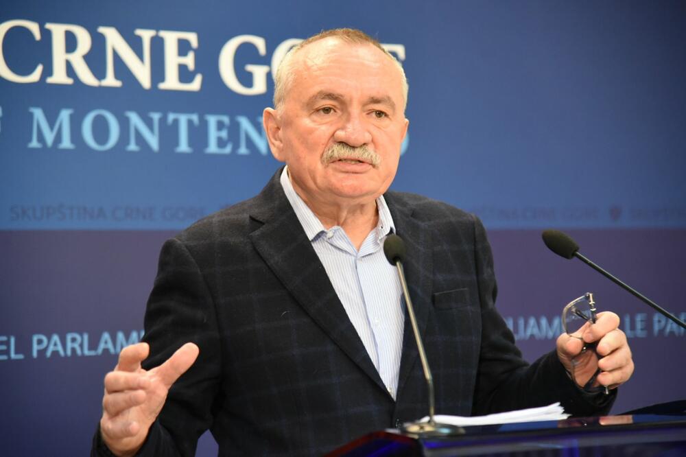 Radulović na današnjem presu, Foto: Savo Prelević