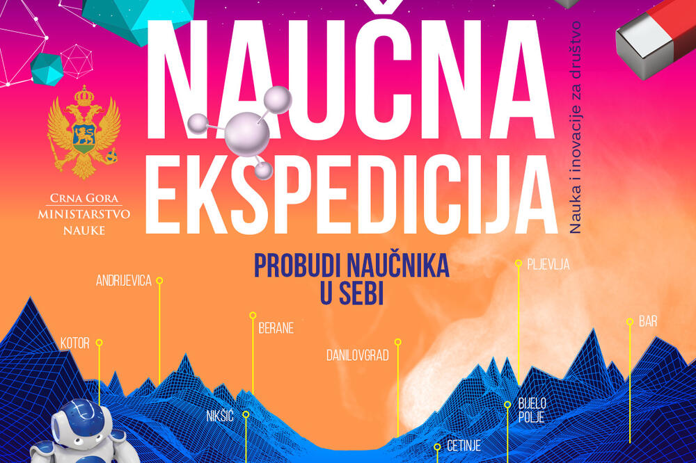 Plakat projekta "Naučna ekspedicija", Foto: Ministarstvo nauke