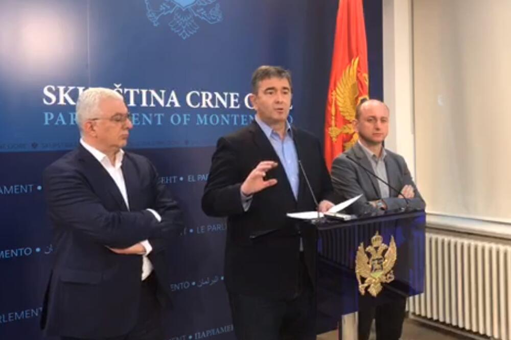 Medojević na današnjem presu, Foto: Screenshot/Facebook