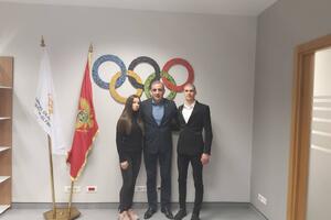Bojana i Bojan - stipendisti Crnogorskog olimpijskog komiteta