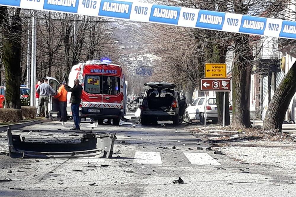Sa mjesta eksplozije, Foto: Cetinjski list, Cetinjski list