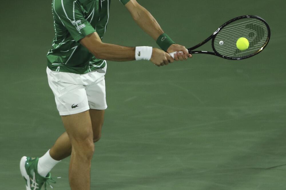 Novak Đoković na današnjem meču, Foto: Beta/AP