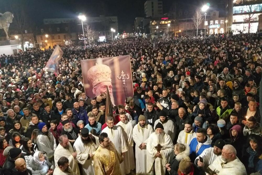 Sa litije u Nikšiću, Foto: Svetlana Mandić