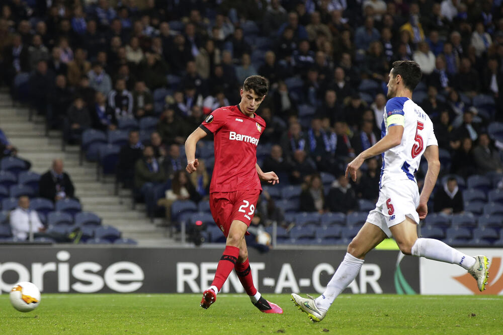 Gol i dvije asistencije: Kai Haverc, kapiten Bajer Leverkuzena, Foto: Beta/AP