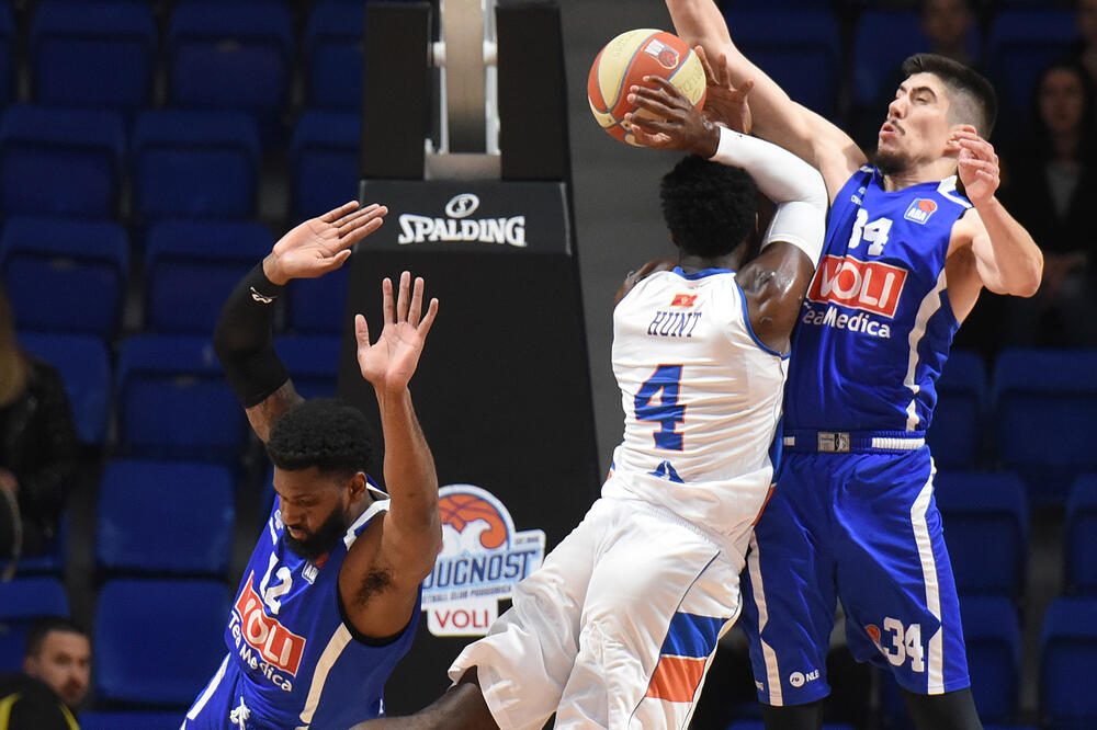 Sa meča Budućnost Voli - Mornar, Foto: Savo Prelević