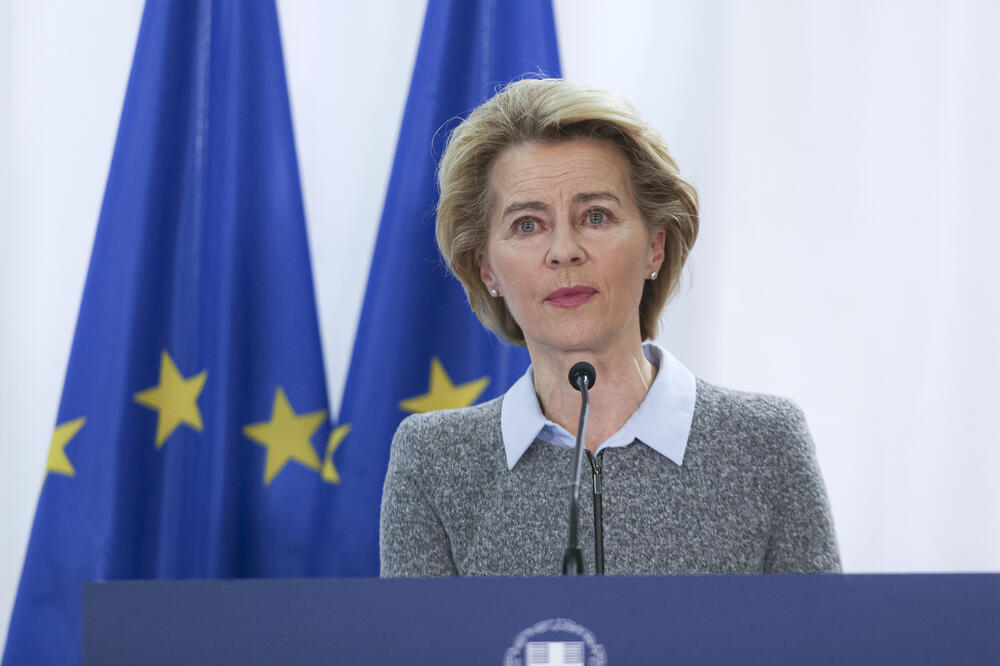 Predsjednica Evropske komisije Ursula fon der Lajen, Foto: BETA/AP
