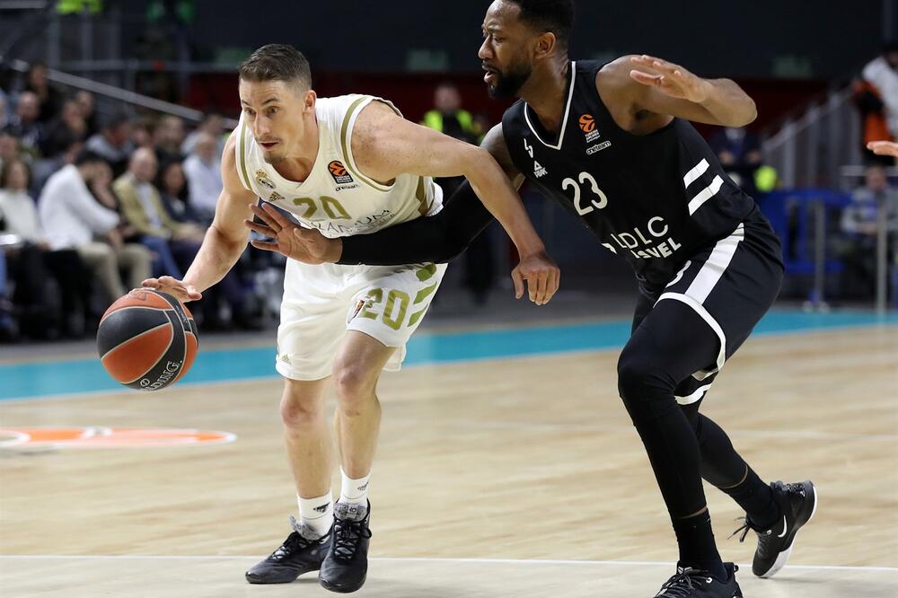 Zanimljiv obračun u Madridu: Džejsi Kerol i Dejvid Lajti, Foto: Euroleague