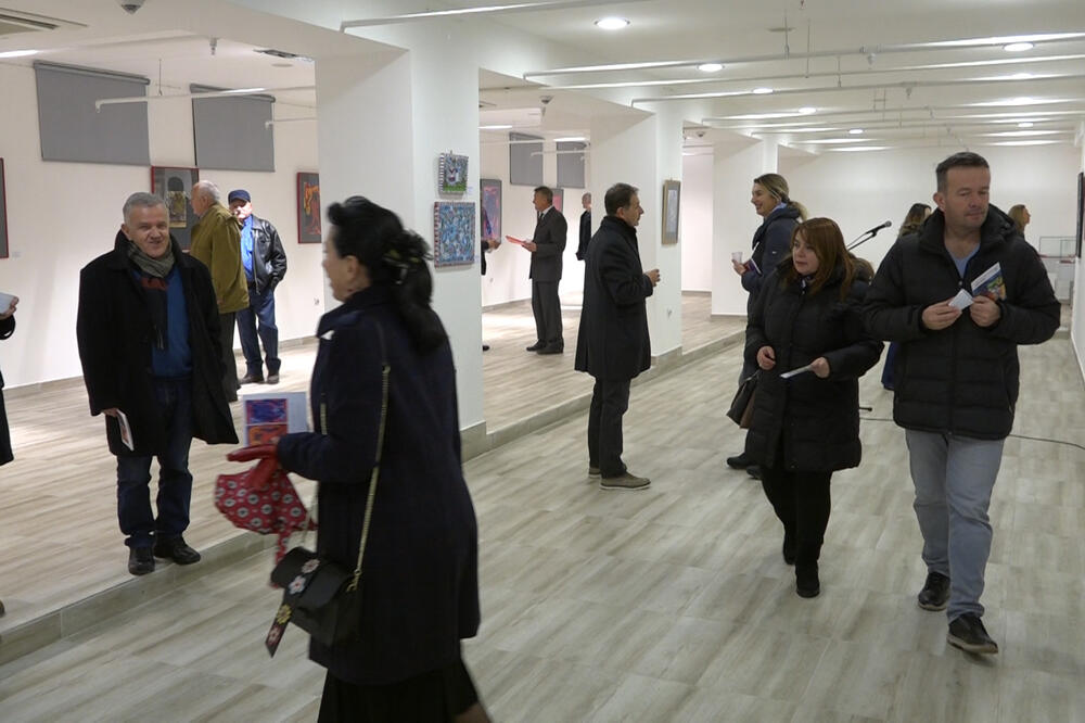 Sa izložbe pljevaljskih slikara, Foto: Goran Malidžan