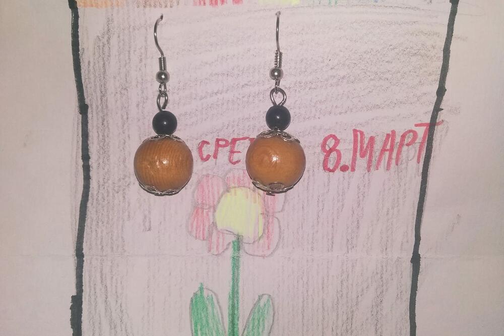 Par minđuša koji je napravila Ivana Leković Vujošević, Foto: Facebook