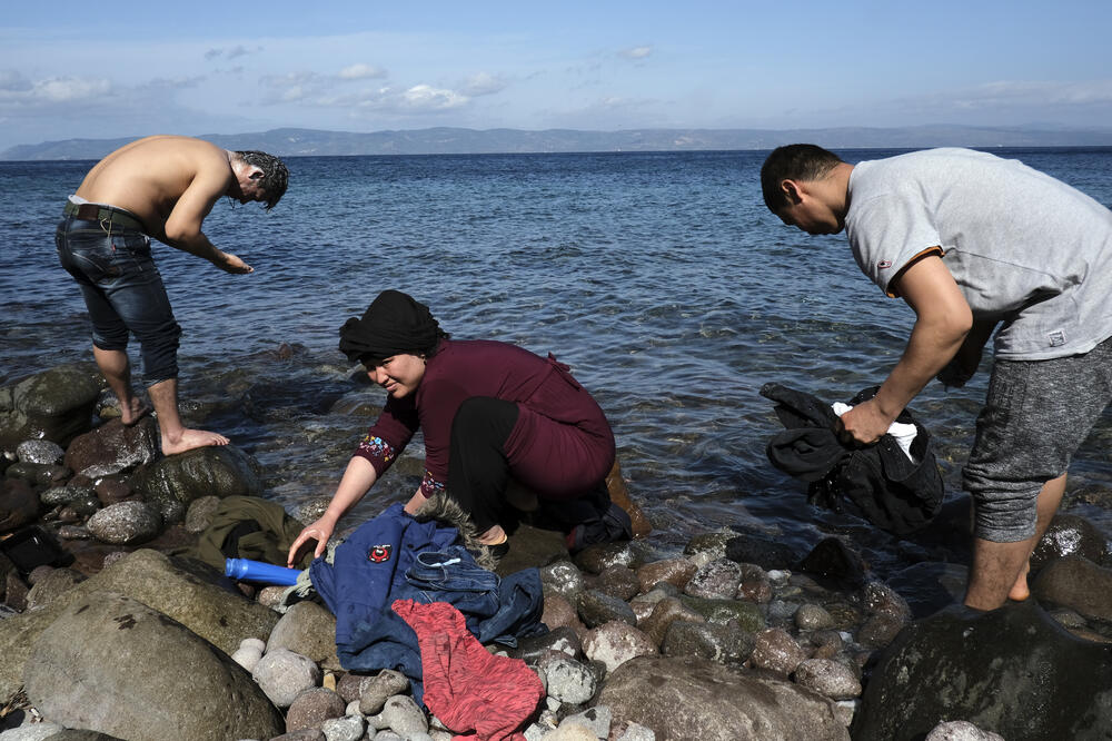 Migranti na Lezbosu, Foto: BETA/AP