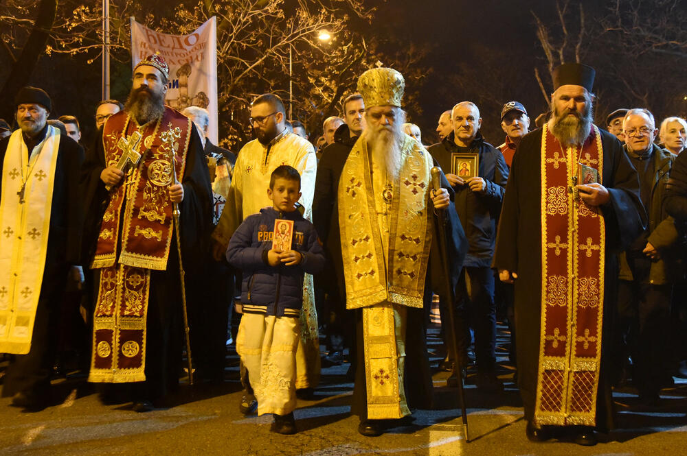 Sa večerašnje litije u Podgorici