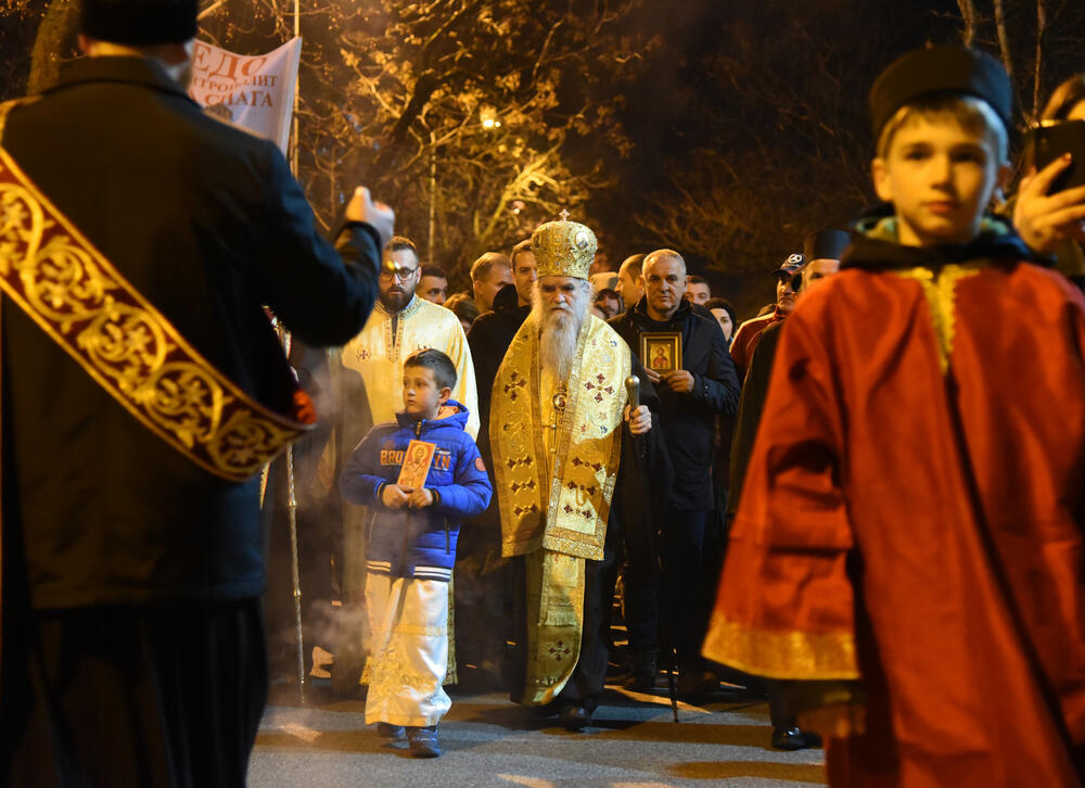 Sa večerašnje litije u Podgorici