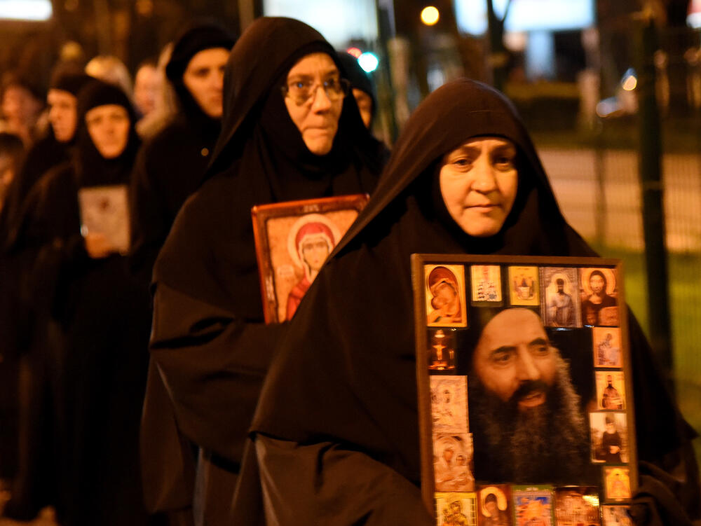 Sa večerašnje litije u Podgorici