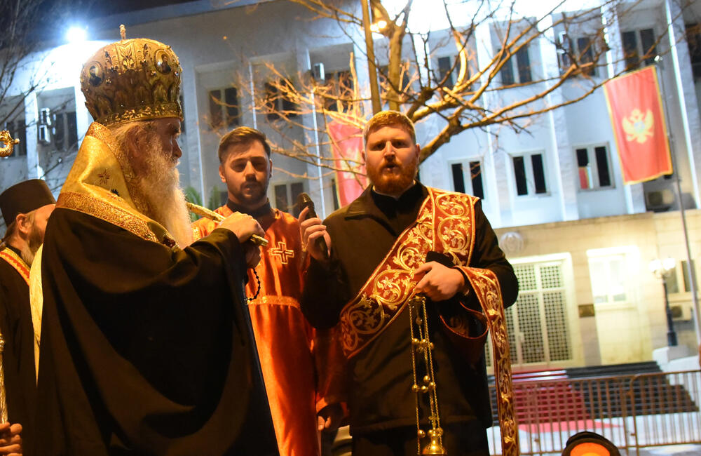 Sa večerašnje litije u Podgorici