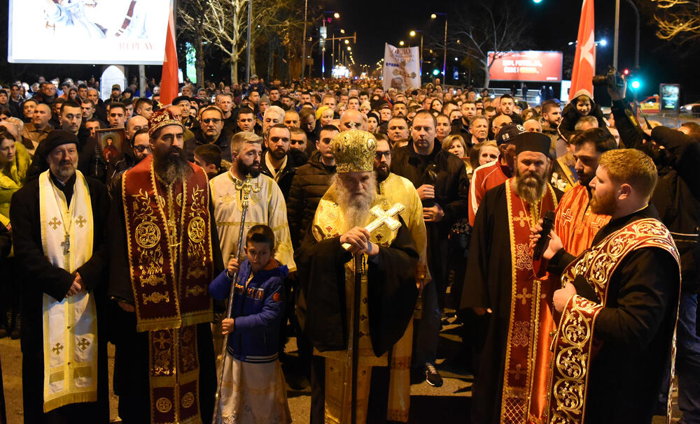 Sa večerašnje litije u Podgorici