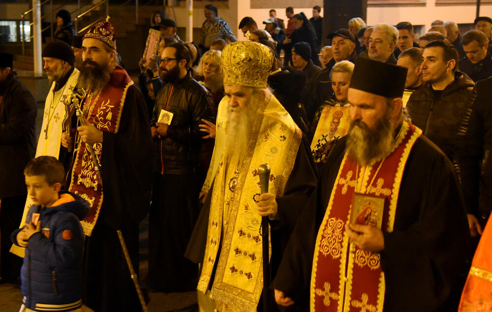 Sa večerašnje litije u Podgorici