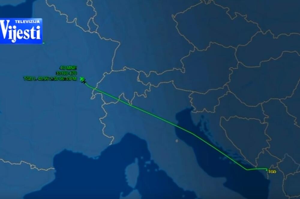 Let Vladinog aviona, Foto: Printscreen