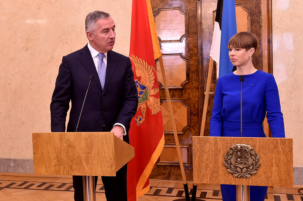 Đukanović i Kaljulaid, Foto: Saša Matić