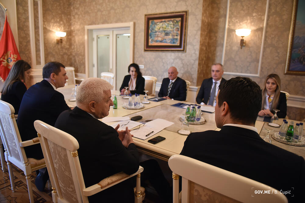 Duško Marković na sastanku sa Danilom Nikolićem, Foto: Bojana Čupić