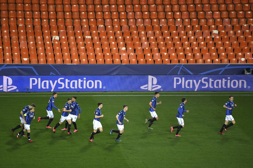 Slavlje fudbalera Atalante nakon gola Iličića, Foto: Uefa