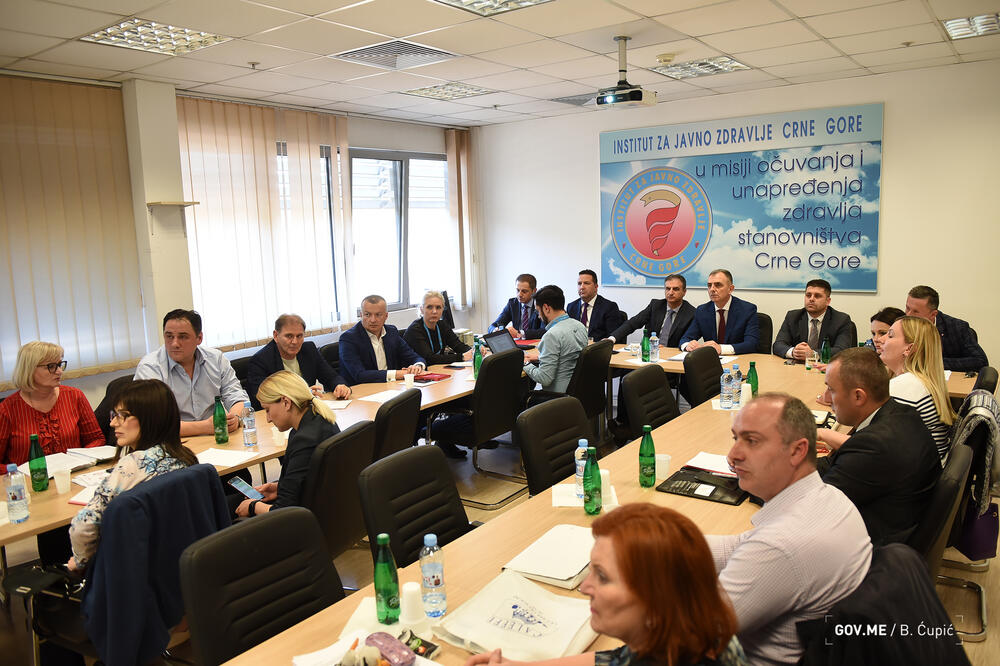 Sa sjednice Nacionalnog koordinacionog tijela za zarazne bolesti, Foto: Bojana Ćupić