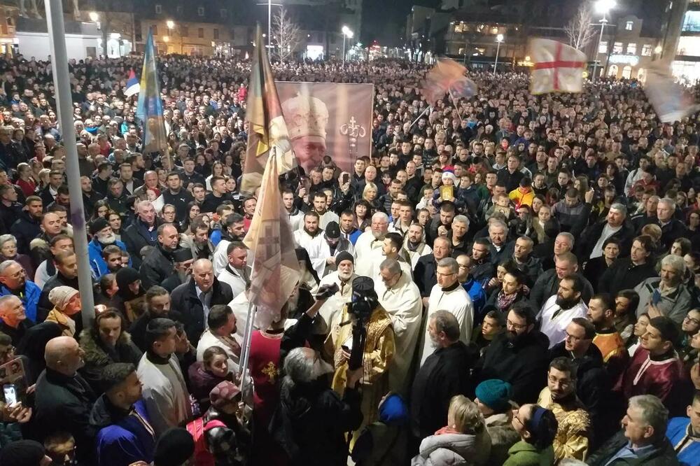 Sa litije u Nikšiću, Foto: Svetlana Mandić