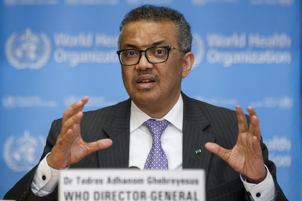 Generalni direktor SZO, Tedros Adanom Gebrejesus, Foto: AP