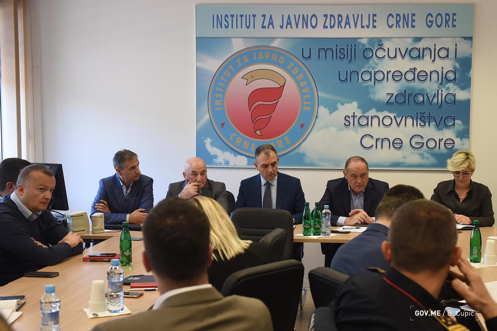 Sa sjednice Nacionalnog koordinacionog tijela za zarazne bolesti, Foto: Vlada Crne Gore