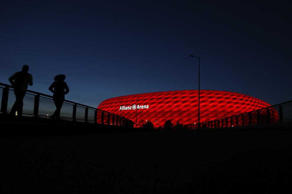 “Alijanc arena” čeka: Velelepni stadion u Minhenu biće jedan od domaćina Eura 2021., Foto: Beta/AP