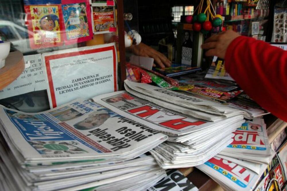 Kiosk za prodaju štampe (Ilustracija), Foto: Arhiva "Vijesti", Arhiva "Vijesti"