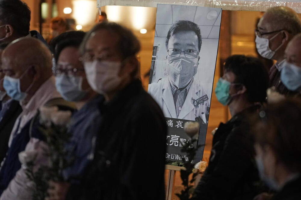 Detalj sa protesta iz Hong Konga, Foto: Beta/AP/Kin Cheung