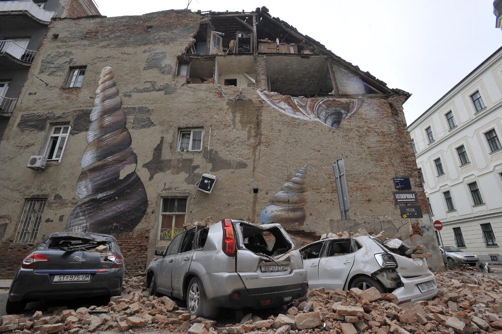 Zagreb nakon zemljotresa, Foto: BETA/AP