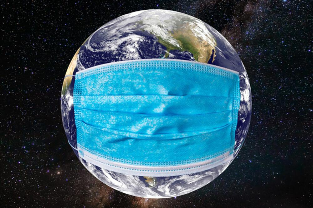 Ilustracija koronavirus Zemlja, Foto: Printscreen