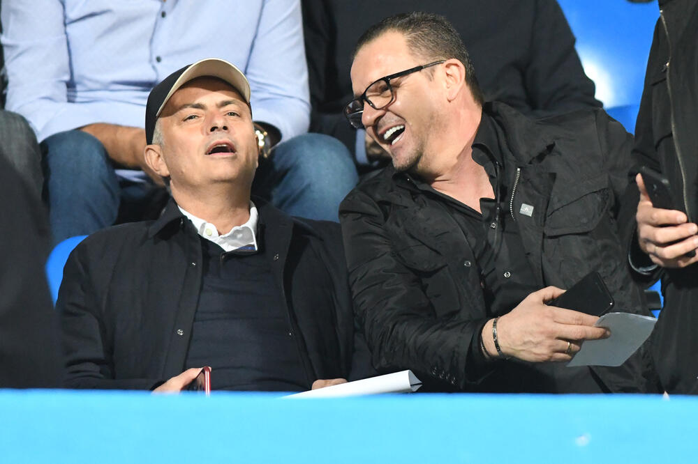 Peđa Mijatović i Žoze Murinjo u Podgorici, Foto: Savo Prelević