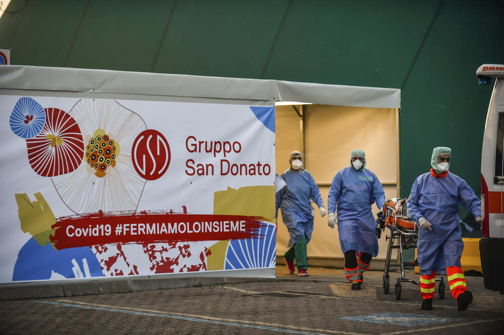 U Italiji je od kovida-19 umrlo najmanje 18 ljekara, Foto: Beta/AP