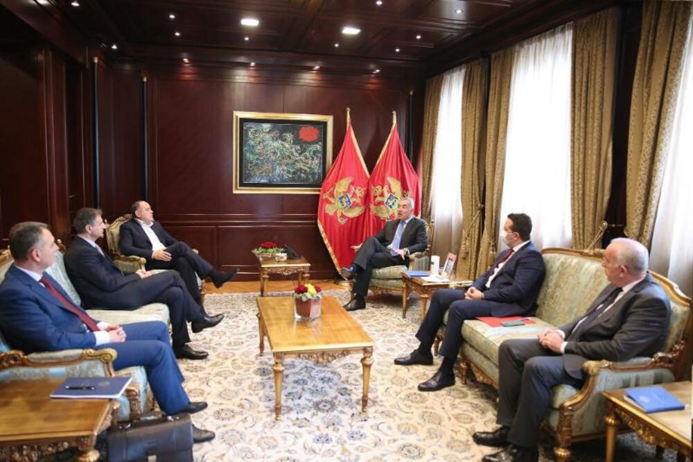 Detalj sa sastanka predsjednika Mila Đukanovića i Nacionano korodinacionog odbora, Foto: Služba za informisanje Predsjednika Crne Gore