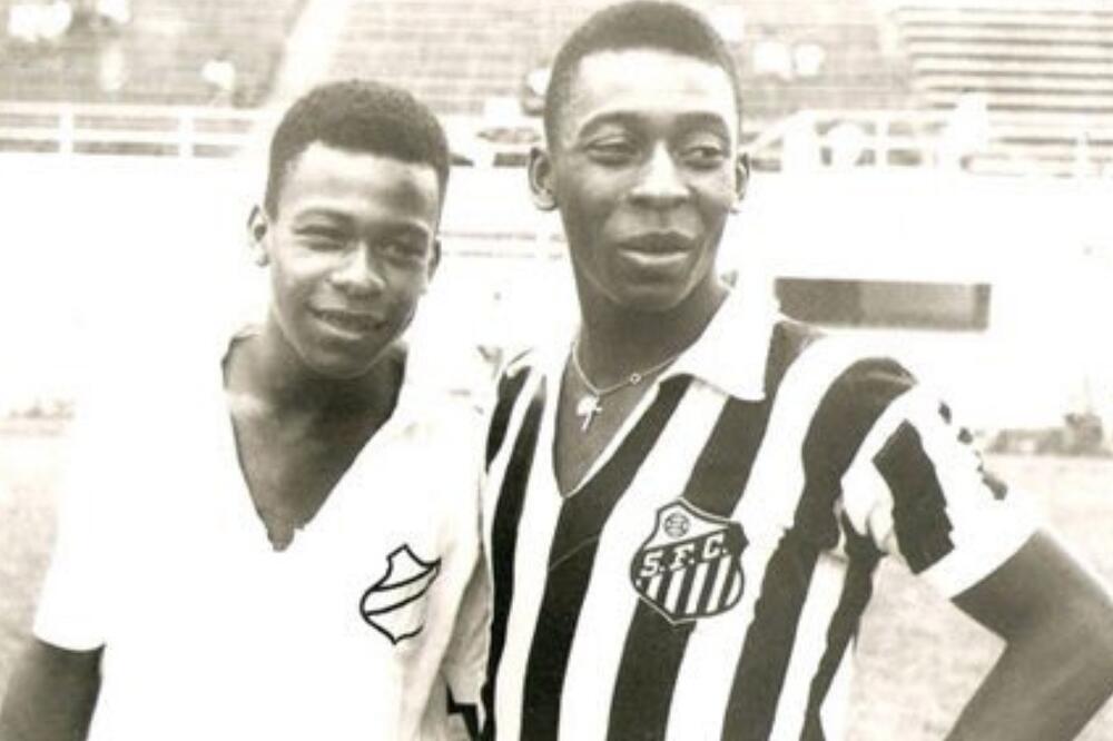 Zoka i Pele dok su igrali u Santosu