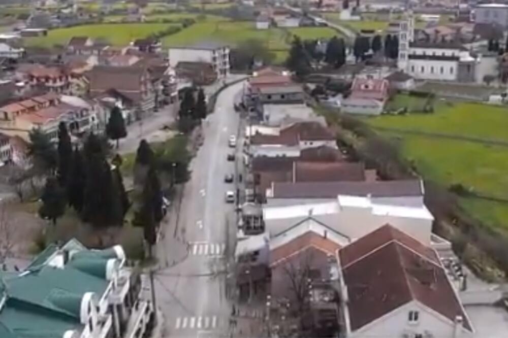 Snimak Tuzi iz drona, Foto: Twitter/Uprava policije