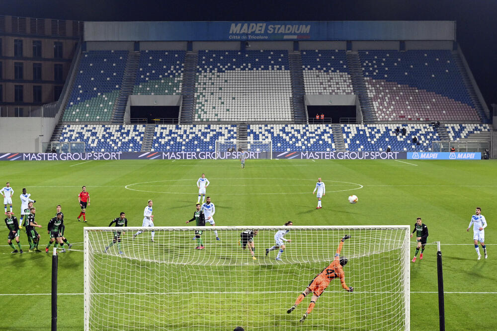 Sa meča Sasuolo - Breša, Foto: LaPresse