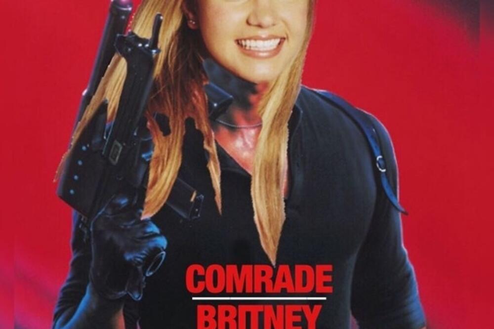 Britni Spirs, ljevičarka, socijalizam, Foto: Jedan od "Drugarica Britni" mimova