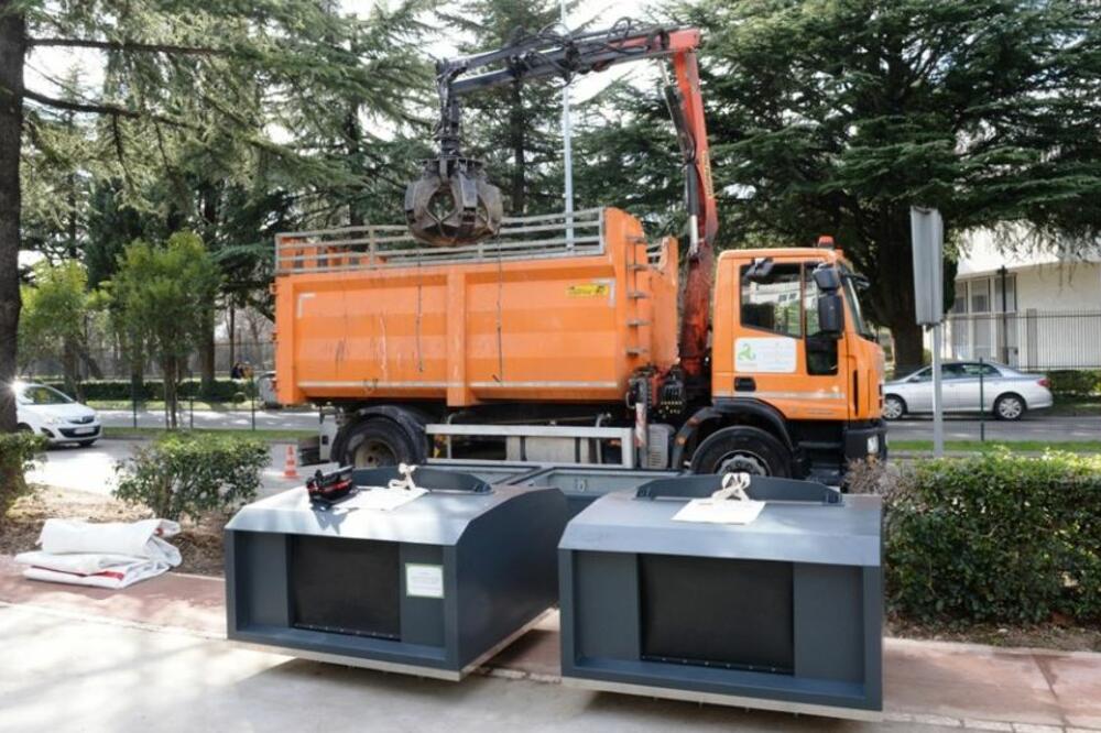 Podzemni kontejneri u Podgorici, Foto: PG Biro