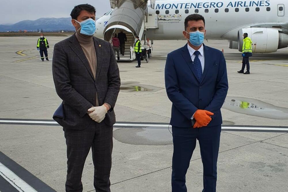 Danas na aerodromu Podgorica, Foto: Podgorica.mfa.gov.rs