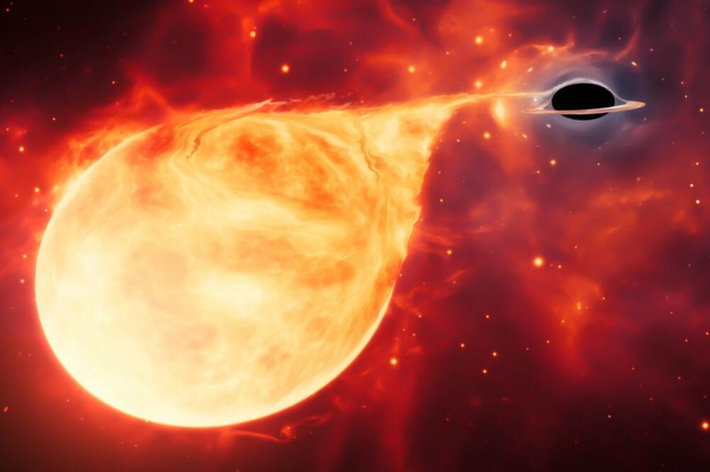 Pretpostavljena crna rupa otkrivena je kada je rascepila zvezdu koja je letela preblizu, Foto: ESA/ Hubble, M Kornmesser