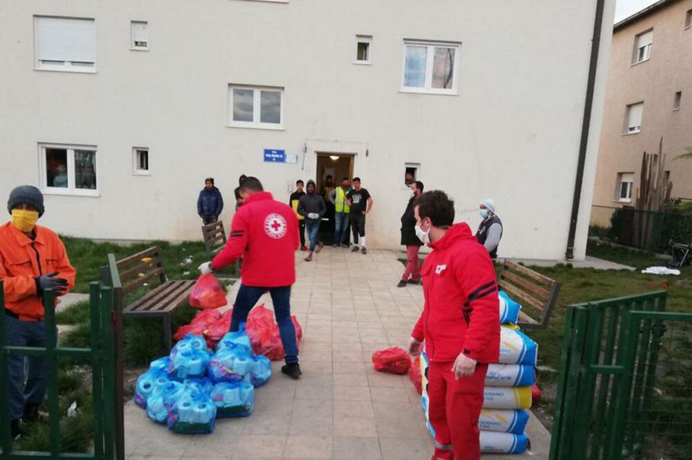 Pomoć za izolovane, Foto: Crveni krst Crne Gore