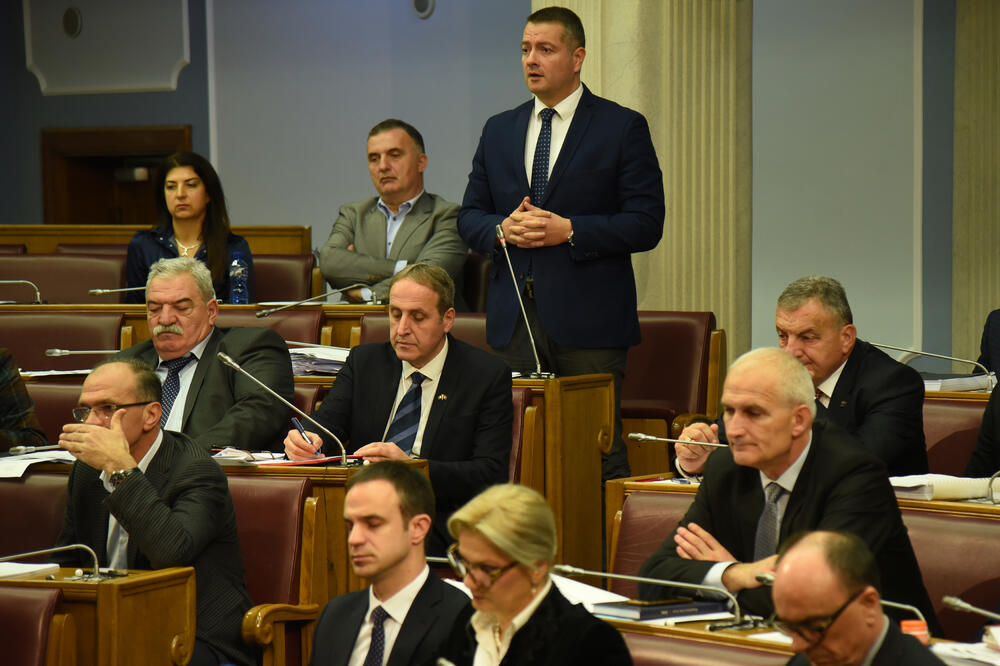 Poslanici u Skupštini, Foto: Savo Prelević