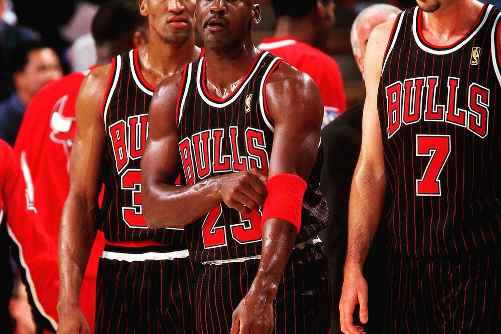 Kukoč sa Džordanom i Pipenom, Foto: NBA.com