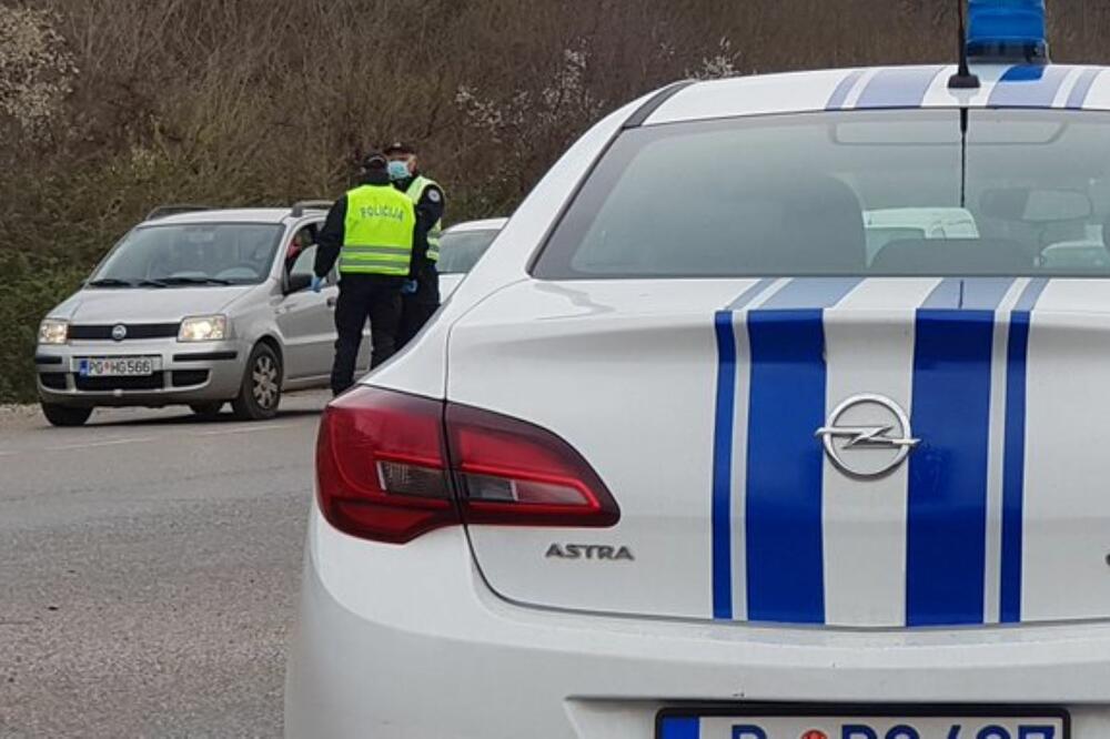 Policijska kontrola, Foto: MUP CG