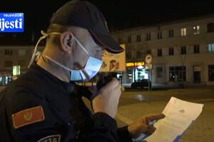 VIDEO Nikšić u vrijeme zabrane kretanja: Policija na svakom ćošku