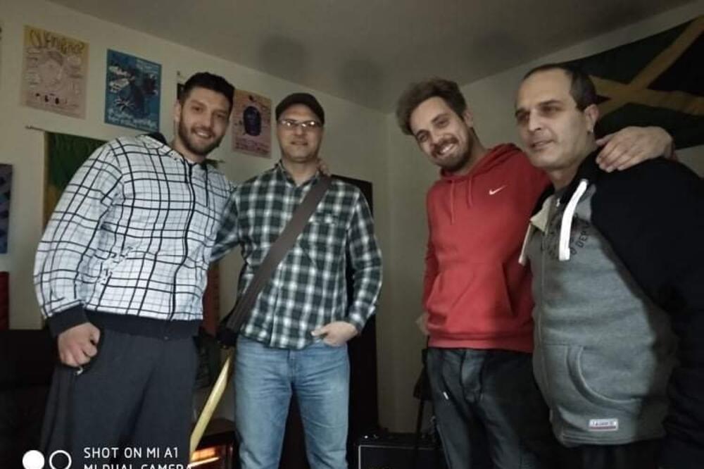 Grupa Alternaiva u studiju Stivi, Foto: Privatna arhiva