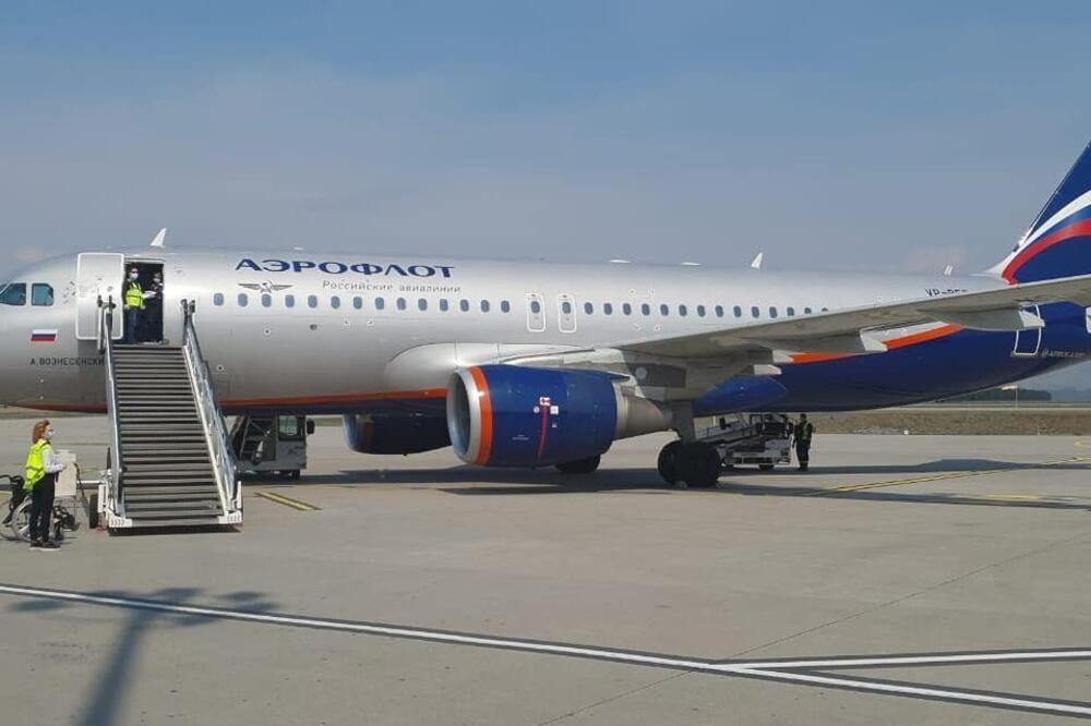 Avion Aeroflota, Foto: Aerodromi Crne Gore